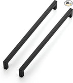 Ravinte 20 Pack 12-3/5 Inch Kitchen Square Cabinet Handles Matte Black Cabinet Pulls Black Drawer Pulls Kitchen Cabinet Hardware Kitchen Handles