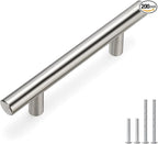 homdiy 200 Pack 3in Cabinet Pulls Brushed Nickel Cabinet Handles Stainless Steel Kitchen Cupboard Handles Cabinet Handles 5" Length, 3" Hole Center