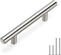 homdiy 400 Pack 3in Cabinet Pulls Brushed Nickel Stainless Steel Kitchen Cupboard Handles 5" Length, 3" Hole Center