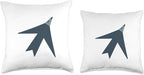 Cute Scandinavian Animals Designs Chic Scandinavian Bird Minimalism Throw Pillow, 16x16, Multicolor
