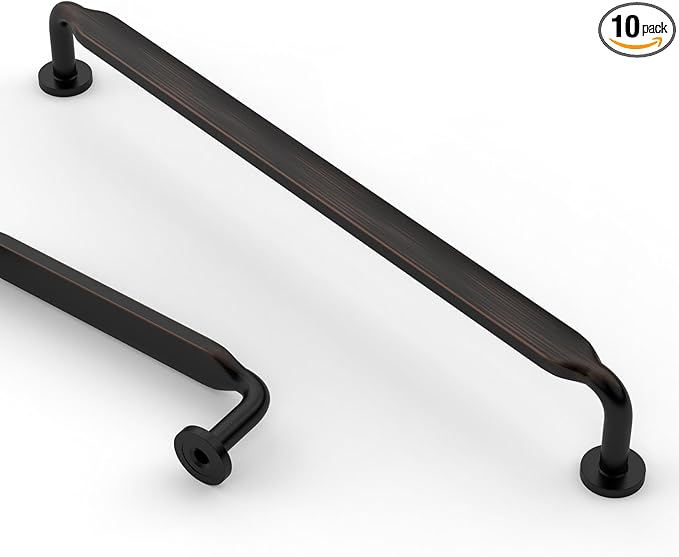 Asidrama 10 Pack 7.5 Inch(192mm) Oil Rubbed Bronze Kitchen Cabinet Handles, Cabinet Pulls Kitchen Cabinet Hardware for Cupboard Drawer Pulls