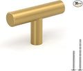 LONTAN 35 Pack Gold Cabinet Knobs and Pulls - Brushed Gold Dresser Drawer Knobs - Brushed Brass for Bathroom Cabinet Door Hardware, Stainless Steel