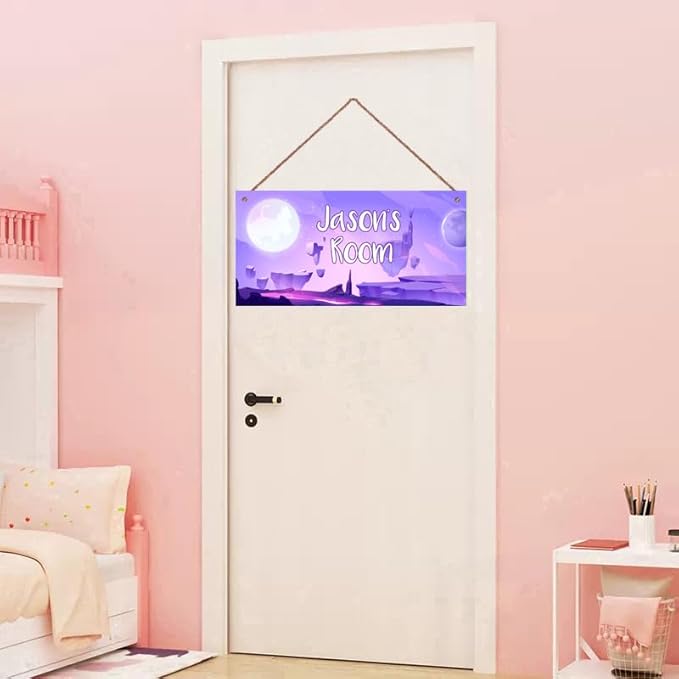 SLWEJQHA Personalized Sign Outer Space Room Decor, Inspirational Space Art Print Space Wall Art For Boys Room,Fantasy Picture Posters For Kids Bedroom Nursery Décor For Little Man Cave