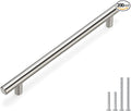 homdiy 200 Pack Brushed Nickel Cabinet Hardware Cabinet Pulls - HD201SN Cupboard Handles Modern Cabinet Door Handles 7-1/2inch Hole Center Modern T-Bar Pulls