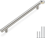 homdiy 20 Pack Brushed Nickel Cabinet Hardware Cabinet Pulls - HD201SN Cupboard Handles Modern Cabinet Door Handles 7-1/2inch Hole Center Modern T-Bar Pulls