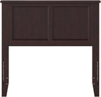 AFI, Madison Twin Solid Wood Panel Headboard with Attachable Charger, Espresso