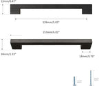 Black Square 5 in 8 pcs Wooden Drawer Pulls Handle pulls for cabinets Kitchen Cabinet Drawer pulls Cabinet Door Pull