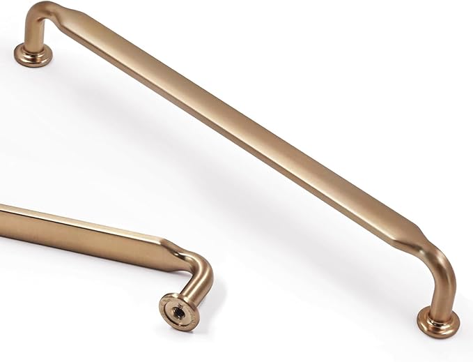 Asidrama 20 Pack 6.3 Inch(160mm) Champagne Bronze Kitchen Cabinet Handles, Cabinet Pulls Kitchen Cabinet Hardware for Cupboard Drawer Pulls