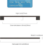 Oil Rubbed Bronze Cabinet Pulls - 10 Pack, 8.8 Inch Cabinet Handles - Bronze Dresser & Kitchen Pulls