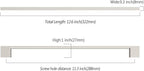 Asidrama 10 Pack 11.3 Inch(288mm) Brushed Satin Nickel Kitchen Cabinet Handles, Cabinet Pulls Kitchen Cabinet Hardware for Cupboard Drawer Pulls