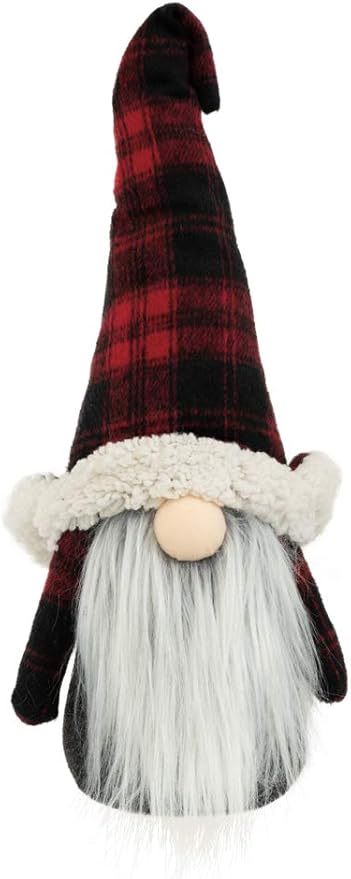 Boston International Christmas Tabletop Gnome Figurine, 6 x 18.5-Inches, Trapper Hat Tom