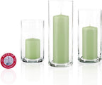 yummi Set of 36 Slim Pillars and Cylinder Vases - Mint
