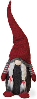 Boston International Christmas Tabletop Gnome Figurine, 10.5 x 32-Inches, Santa Elf Lucy