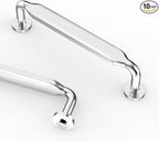 Asidrama 10 Pack 3.75 Inch(96mm) Polished Chrome Kitchen Cabinet Handles, Cabinet Pulls Kitchen Cabinet Hardware for Cupboard Drawer Pulls