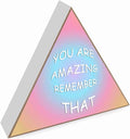 You Are Amazing Remember That - Motivational Desk Decor for Women Inspirational Shelf Decor for Boy Girls Room Decor Nursery Decor Wooden Box Sign