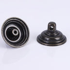 4PCS Retro Dresser Drawer Drop Bail Pulls Handles Classic Metal Swing Handles Hole Centers for Kitchen Bedroom Decoration (Brass)