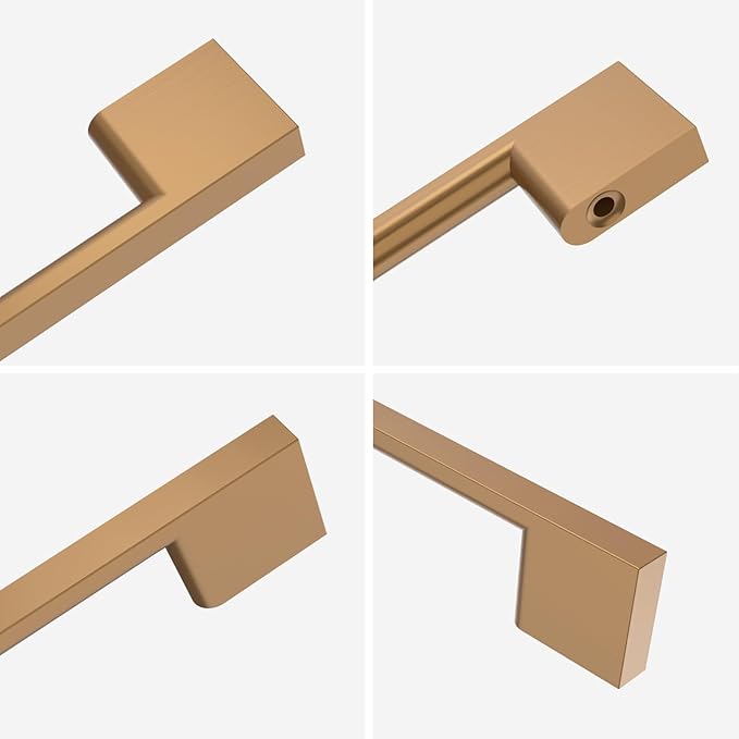 6 Pack Champagne Bronze Cabinet Pulls - 11.3 Inch Cabinet Handles - Wardrobe & Kitchen Pulls