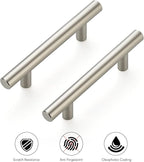Ravinte 6 Pack 5 inch Kitchen Cabinet Handles Cabinet Pulls Brushed Nickel Stainless Steel Kitchen Drawer Pulls Cupboard Handles 3" Hole Center