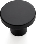 Ravinte 1 Pack Cabinet Knobs Black Kitchen Cabinet Knobs Round Dresser Drawer Pulls Closet Door Pulls 1-1/5 Inch