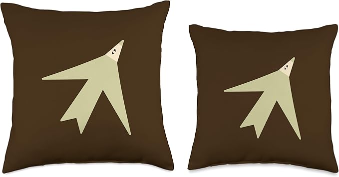 Cute Scandinavian Animals Designs Chic Scandinavian Bird Minimalism Throw Pillow, 16x16, Multicolor