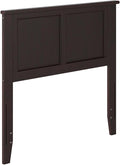 AFI, Madison Twin Solid Wood Panel Headboard with Attachable Charger, Espresso