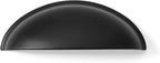khtumeware 10 Pack 2-1/2" Drawer Pulls Matte Black Cabinet Cup Pulls Kitchen Hardware Cabinet Handles Drawer Handles Knobs 2.5 inch Hole Center