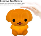 Night Light, Bedside Lamp for Kids, Baby Nursery Lamp for Breastfeeding Safe, Break Resistant, Eye Caring, Adjustable Brightness & Color, Timing Function, Remote Control + Touch Control - Dog