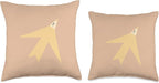 Cute Scandinavian Animals Designs Chic Scandinavian Bird Minimalism Throw Pillow, 16x16, Multicolor