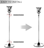 Candlestick Holders Silver, 3 Packs Taper Candle Holder for Candlesticks, Candle Sticks Holder Decor for Home Decor