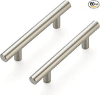 Ravinte 60 Pack | 5 Inch Cabinet Pulls Brushed Nickel Stainless Steel Kitchen Cupboard Handles Cabinet Handles 5 Inch Length, 3 Inch Hole Center