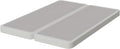 Nutan Inch Sturdy Box Spring for Mattress Support-Durable and Fully Assembled, Natural Wood Queen, White, 4" Foundation