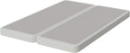 Nutan Inch Sturdy Box Spring for Mattress Support-Durable and Fully Assembled, Natural Wood Queen, White, 4" Foundation