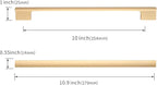 Asidrama 20 Pack 10 Inch(254mm) Brushed Gold Cabinet pulls Kitchen Cabinet Handles, Cabinet Pulls Gold Kitchen Cabinet Hardware for Cupboard Drawer Pulls