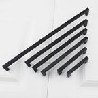 goldenwarm 200 Pack 3 Inch Black Cabinet Handles Matte Black Drawer Pulls Stainless Steel Cabinets Hardware Square Bar Modern for Kitchen Bathroom Cupboard