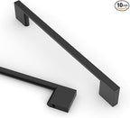 Asidrama 10 Pack 6.3 Inch(160mm) Matte Black Kitchen Cabinet Handles, Cabinet Pulls Kitchen Cabinet Hardware for Cupboard Drawer Pulls
