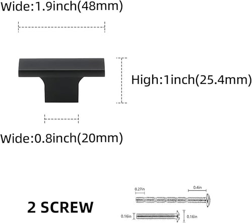 15 Pack Kitchen Cabinet Knobs Matte Black Cabinet Knobs Black Drawer Knobs Solid Kitchen Hardware