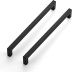 Ravinte 20 Pack 10 Inch Kitchen Square Cabinet Handles Matte Black Pulls Black Drawer Pulls Kitchen Cabinet Hardware Handles