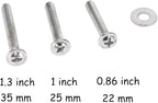 Joyhey 4 Pack 40 mm Diamond Shaped Glass Crystal Knobs with 3 Size Screws for Cabinet, Drawer, Cupboard, Dresser