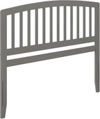 AFI Richmond Queen Size Headboard with Attachable Charger in Grey