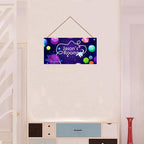 Personalized Outer Space Sign For Little Man Cave Stars Sign For Boys Bedroom Custom Name Science Fiction Theme Kids Room Baby Nursery Door Plaque Wall Art Decor