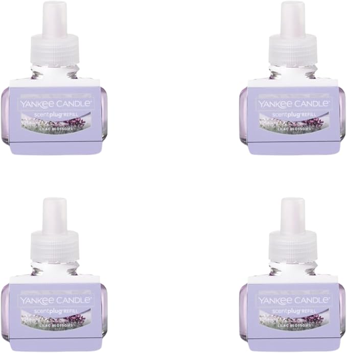 Yankee Candle Scent Plug Refill, Lilac Blossoms (Pack of 4)