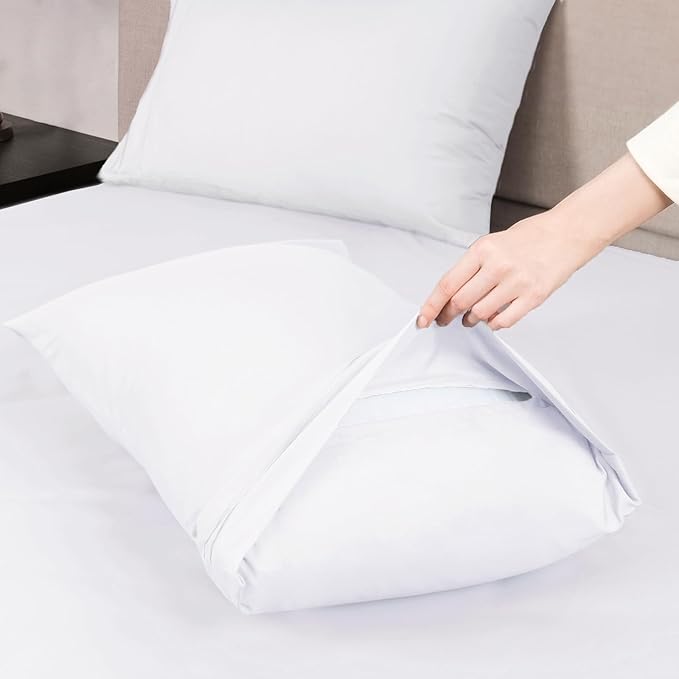 Mejoroom Queen Sheet Set - Hotel Luxury 1800 Bedding Sheets & Pillowcases - Deep Pocket Fitted Sheet, Hypoallergenic, Wrinkle& Breathable, Fade Resistant - 4 Piece (Queen,White)