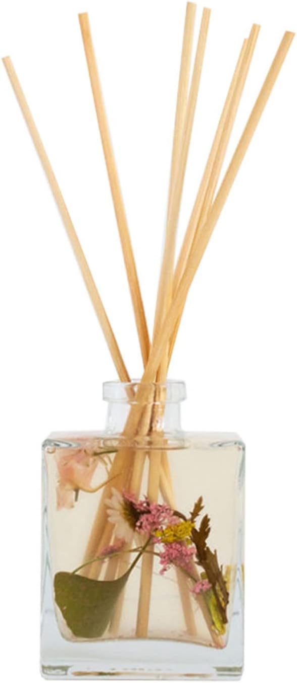 Rosy Rings Lemon Blossom & Lychee Botanical Reed Diffuser 4oz - Lasts 4-6 Months, Aromatherapy Diffuser, Reed Diffuser Sticks, Diffuser with Botanicals Perfect for Home Decor!