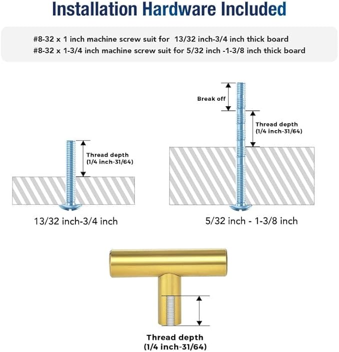 JOY DECOR 15 Pack Cabinet Knobs, Gold Cabinet Handles, 2in Kitchen Cabient Knobs, Single Hole Drawer Knobs for Dresser Drawers