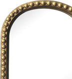 Long Skinny Mirror for Wall,Gold Narrow Oval Mirror for Entryway Bath,Metal Frame with Gold Decor Mirrors,7.9X 44 2-Pack