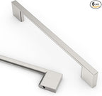Asidrama 6 Pack 6.3 Inch(160mm) Brushed Satin Nickel Kitchen Cabinet Handles, Cabinet Pulls Kitchen Cabinet Hardware for Cupboard Drawer Pulls