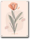 Metal and Tin SignsElegant Floral Prints for Home Decor Bedroom and Bathroom Wall Decoration 12x16inch Tin Sign