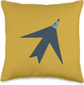 Cute Scandinavian Animals Designs Chic Scandinavian Bird Minimalism Throw Pillow, 16x16, Multicolor