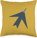 Cute Scandinavian Animals Designs Chic Scandinavian Bird Minimalism Throw Pillow, 16x16, Multicolor