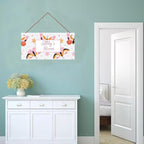 Personalized Butterfly Sign Flowers Themed Girls Bedroom Decor Fantasy Sign Door Decor for Kids Room Nursery Wall Decorations Stuff For Little Man Cave Boys Room